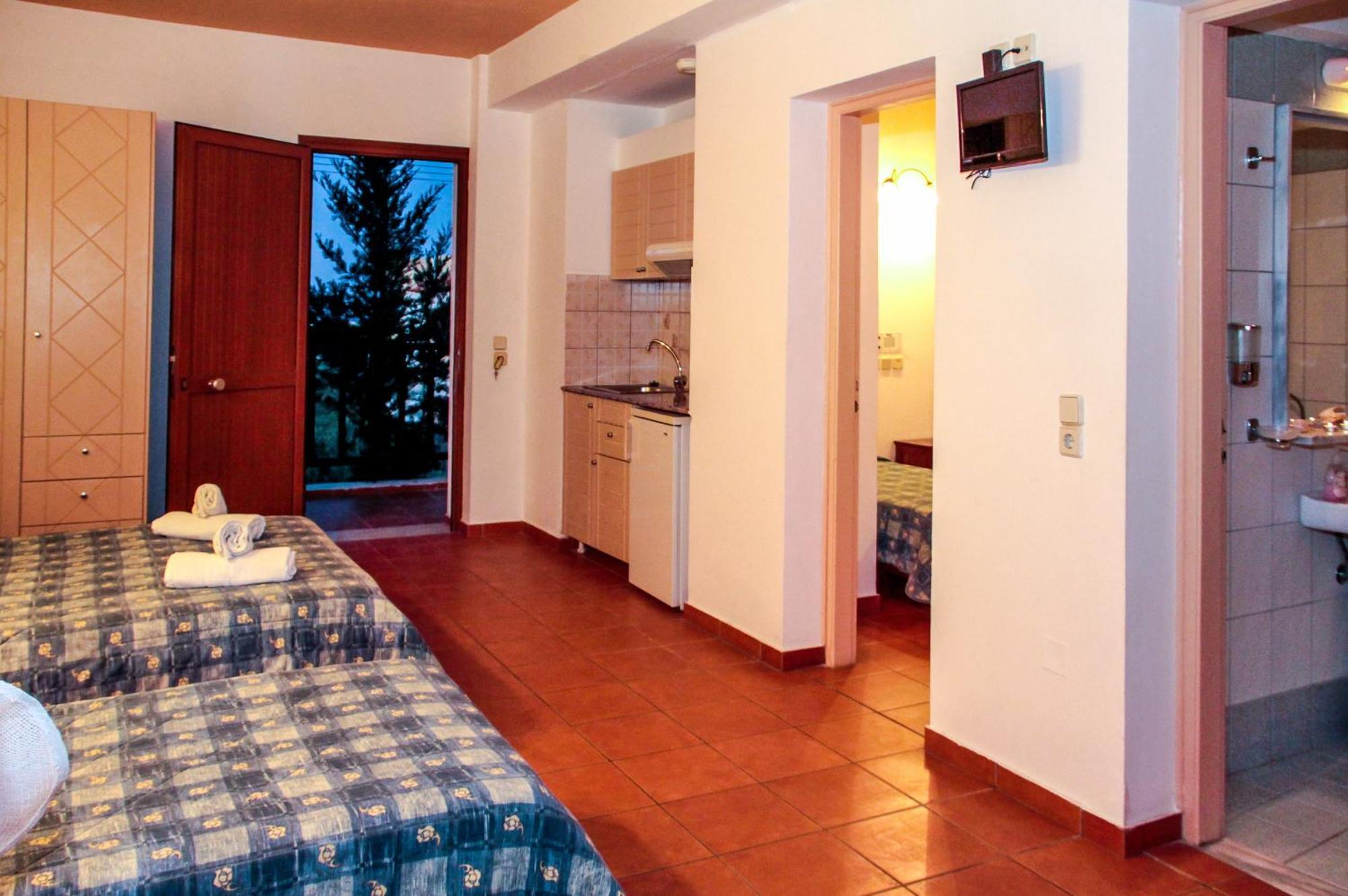 Apartment mit 2 Schlafzimmern und Gartenblick