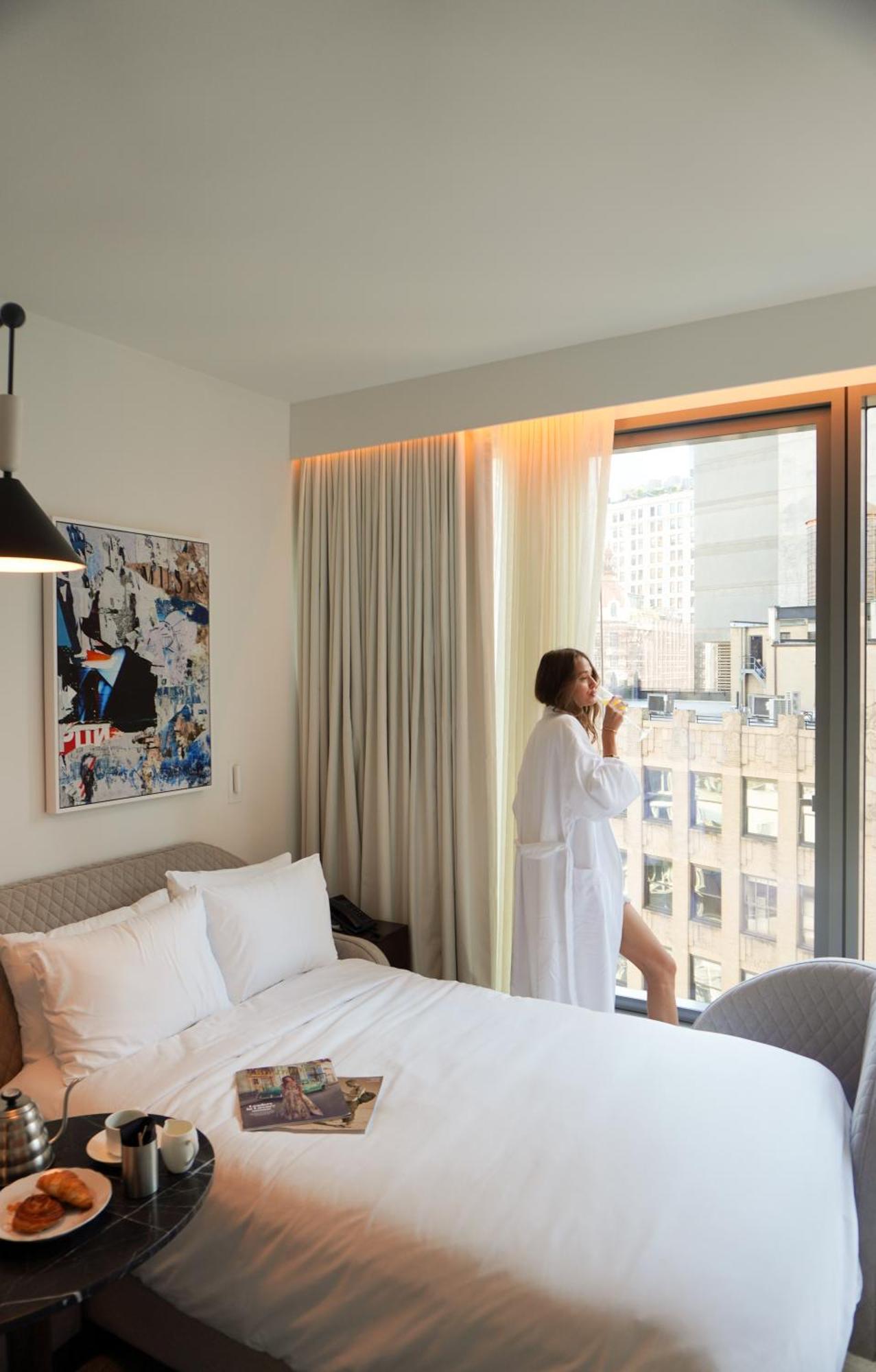 Quarto Sky Chamber com Cama King-Size e Vista da Cidade