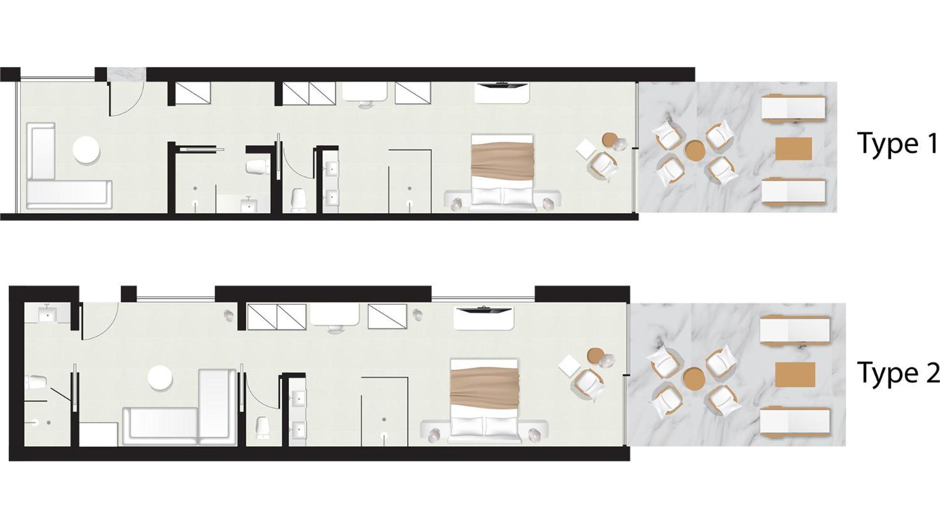 Deluxe Familienzimmer mit seitlichem Meerblick