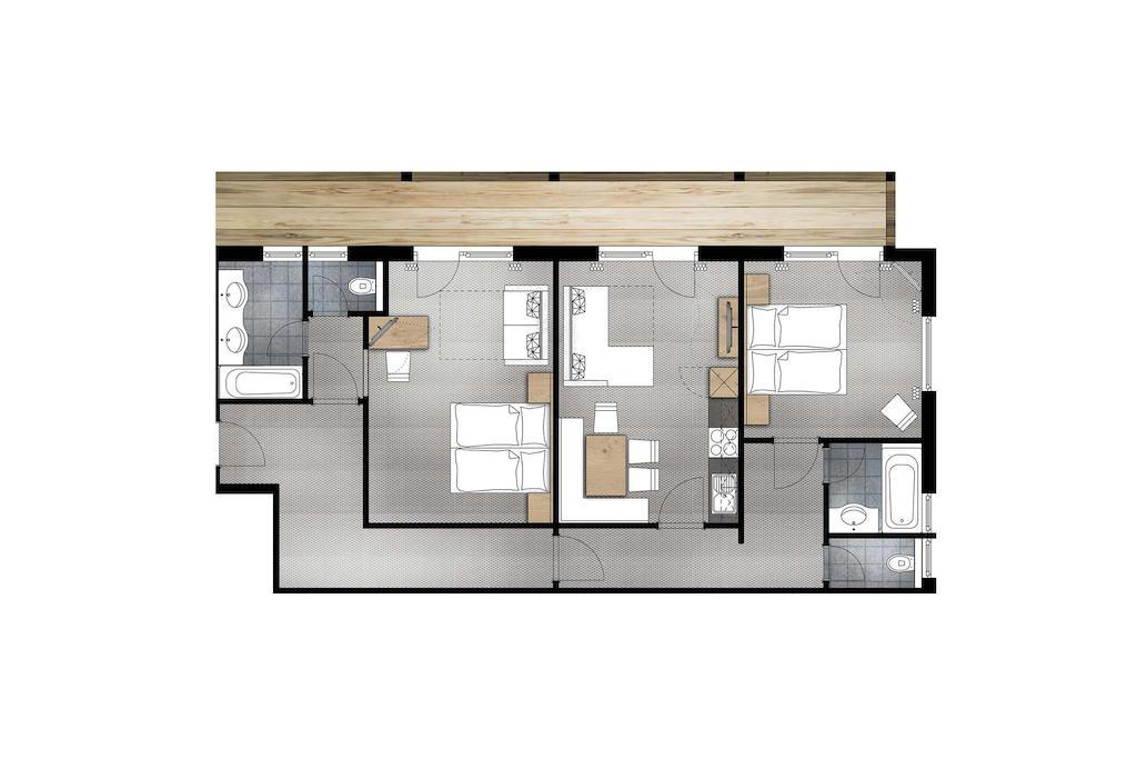 Appartement met 2 slaapkamers