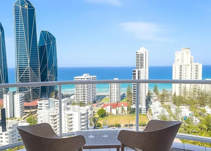 Ocean View Studio Apartment Surfers Paradise - Free Parking
