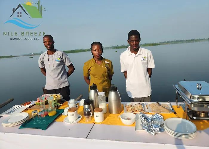 Natural Bamboo Lodge On River Nile Banks In Murchison Falls