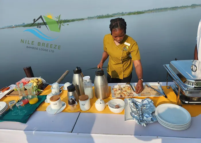 Natural Bamboo Lodge On River Nile Banks In Murchison Falls